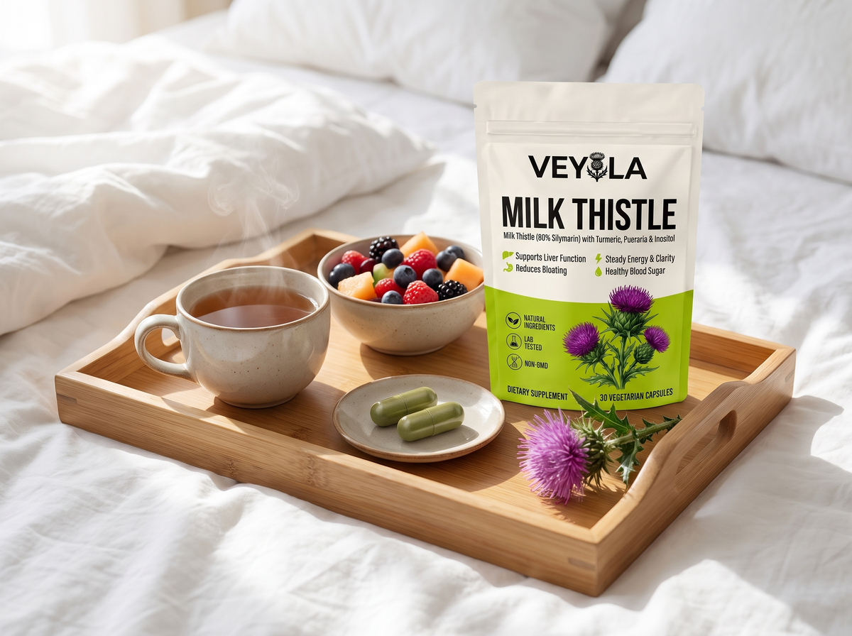 Veyola on a breakfast tray