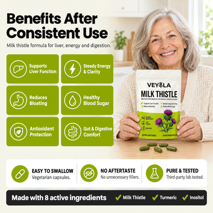 Six benefits of Veyola Milk Thistle after consistent use